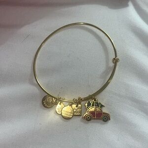 Alex & Ani Christmas National Lampoons Car Bracelet Gold Winter